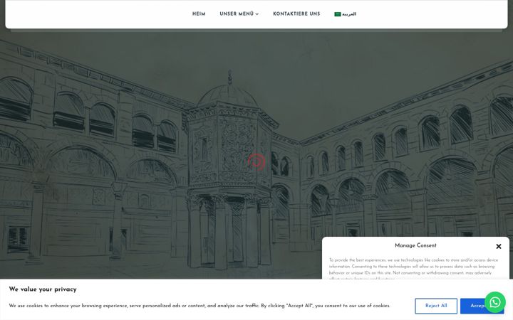 Screenshot of aldimashqi-resturant.de
