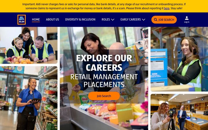 Screenshot of aldirecruitment.co.uk