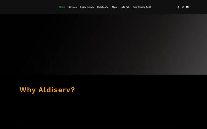 Screenshot ta' aldiserv.com