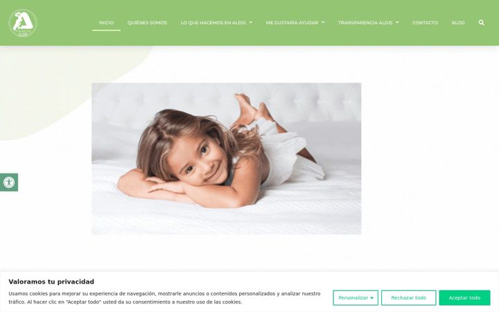 Screenshot of aldisong.es