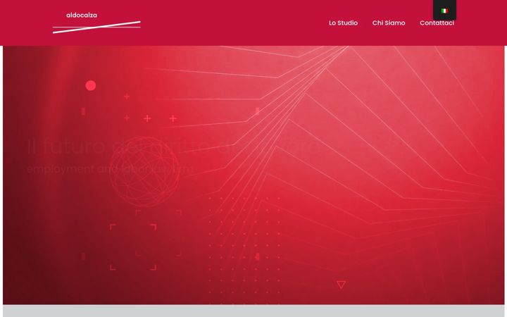 Screenshot von aldocalza.com