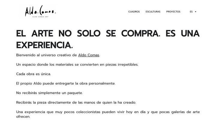Screenshot of aldocomas.com