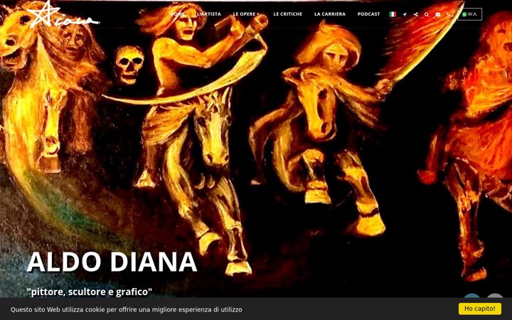 Screenshot of aldodiana.it