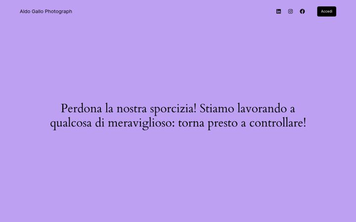 Screenshot of aldogallo.it