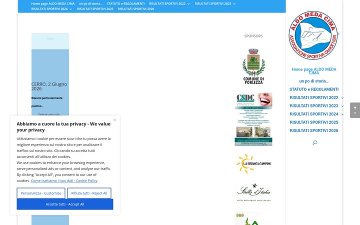 Screenshot of aldomedacima.it