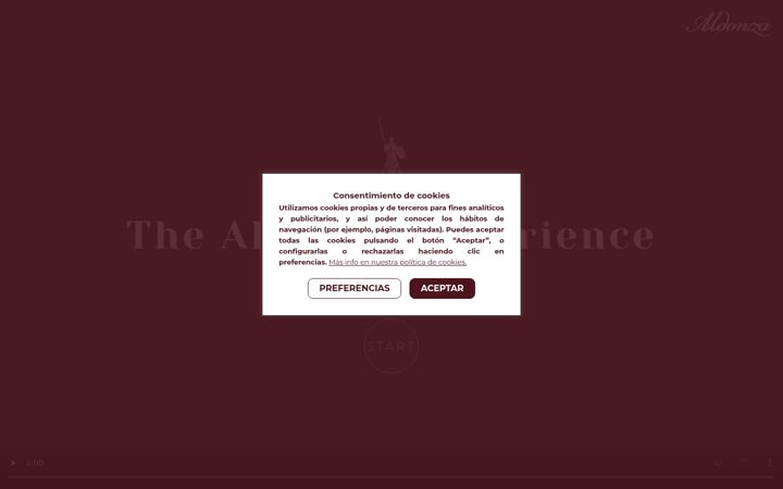 Screenshot of aldonzagourmet.com