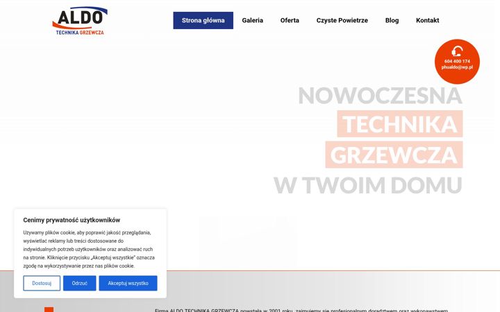 Skærmbillede af aldopolska.pl