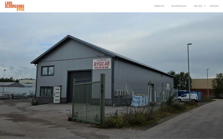 Screenshot of aldorssonsbygg.se