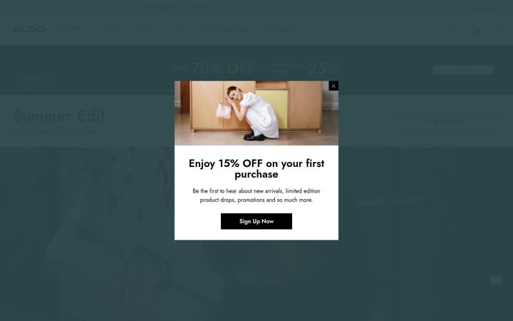 Screenshot of aldoshoes.com.my