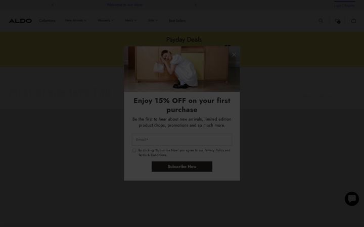 Screenshot of aldoshoes.com.sg
