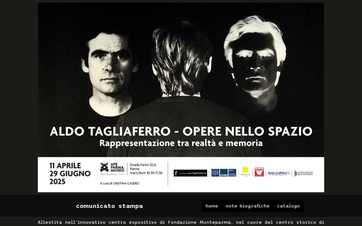 Screenshot of aldotagliaferro.com