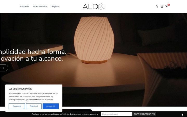 Screenshot of aldoxyz.com