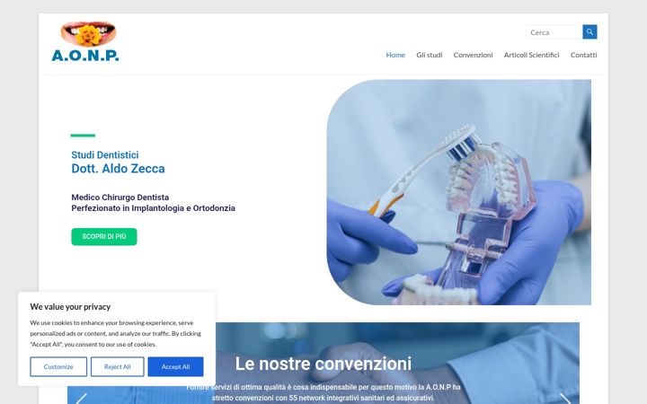 Screenshot of aldozecca.net