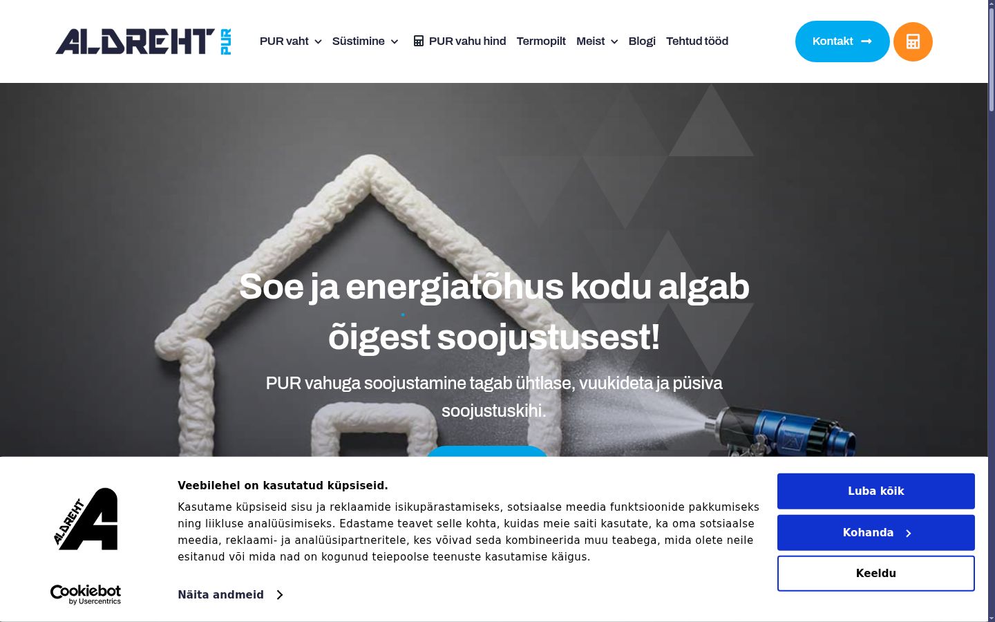 Snímka obrazovky banera súhlasu zobrazeného pred akoukoľvek interakciou