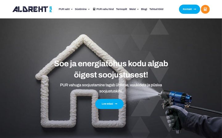 Screenshot of aldrehtpur.ee