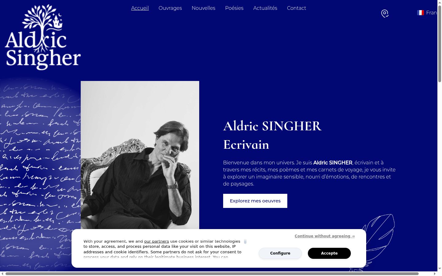 Screenshot tal-banner tal-kunsens muri qabel kwalunkwe interazzjoni