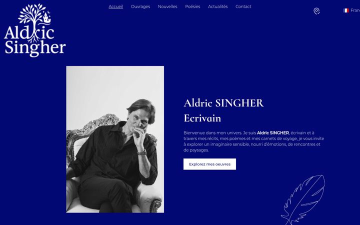 Screenshot ta' aldric-singher.fr
