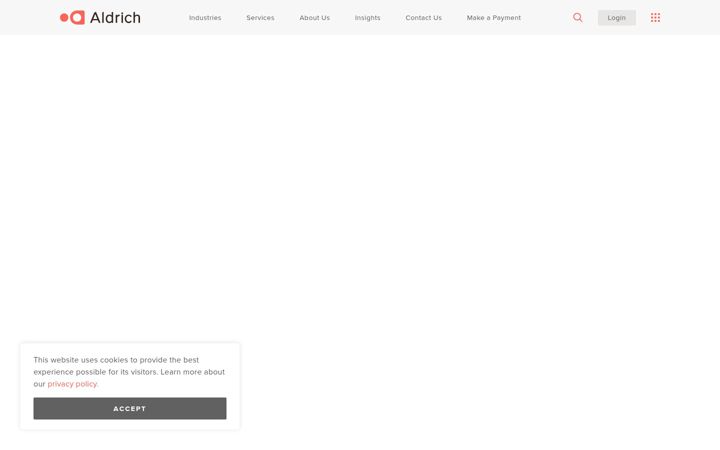 Screenshot of aldrichadvisors.com