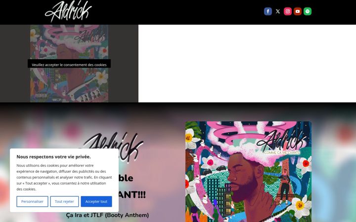 Screenshot of aldrickzik.com