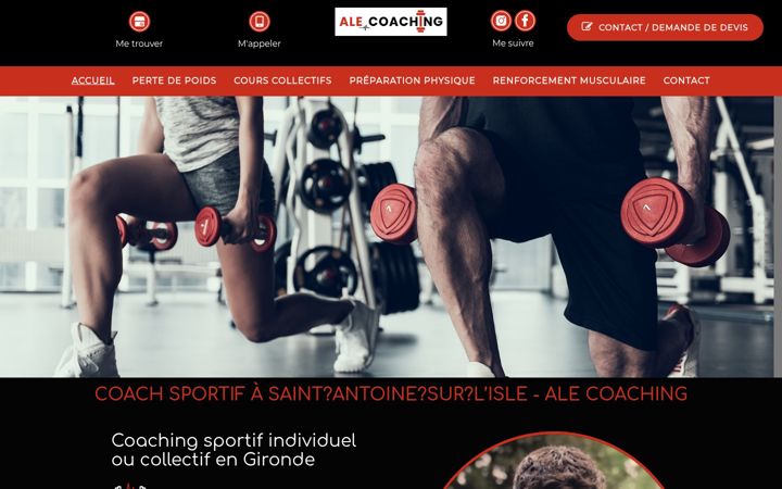 Screenshot of ale-coaching.com