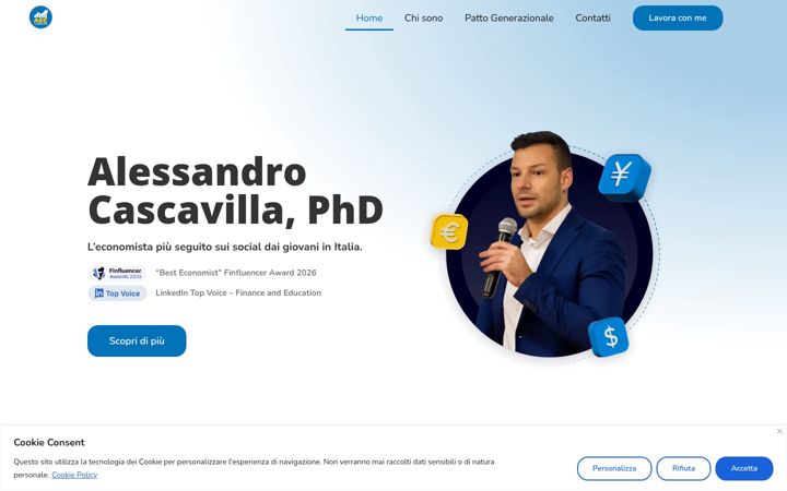 Screenshot of ale-conomista.it