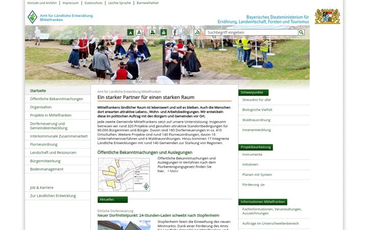 Screenshot του ale-mittelfranken.bayern.de