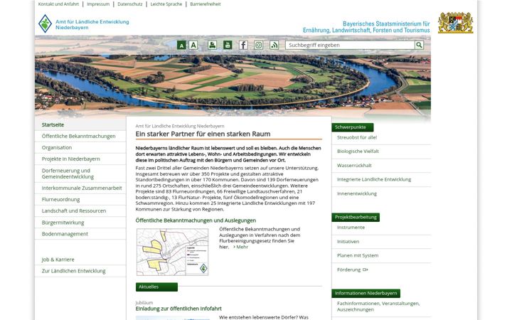 Screenshot του ale-niederbayern.bayern.de