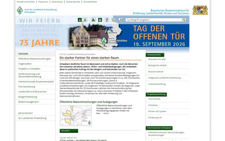 Screenshot of ale-schwaben.bayern.de