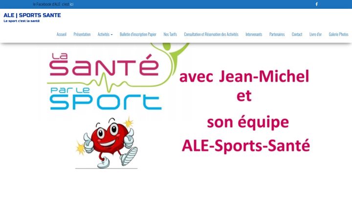 Screenshot of ale-sports-sante.fr