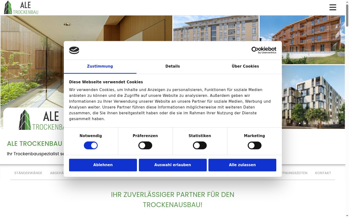 Screenshot tal-banner tal-kunsens muri qabel kwalunkwe interazzjoni