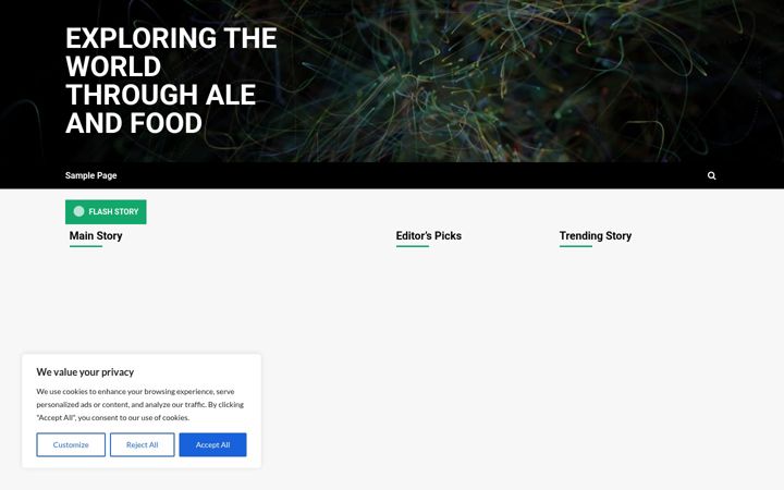 Screenshot of ale.rocks