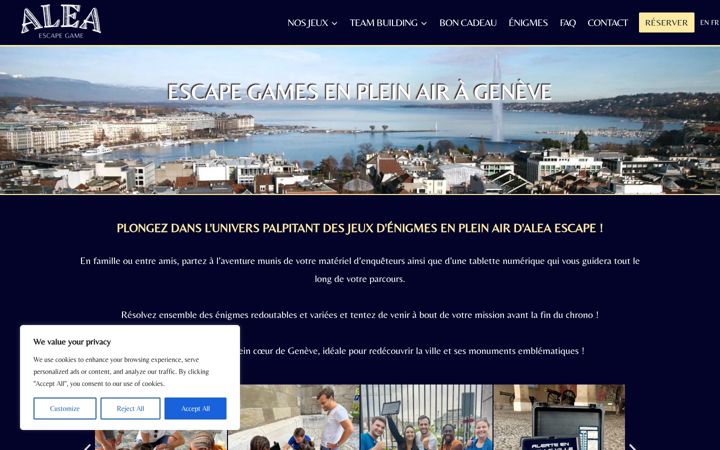Screenshot του alea-escape.com