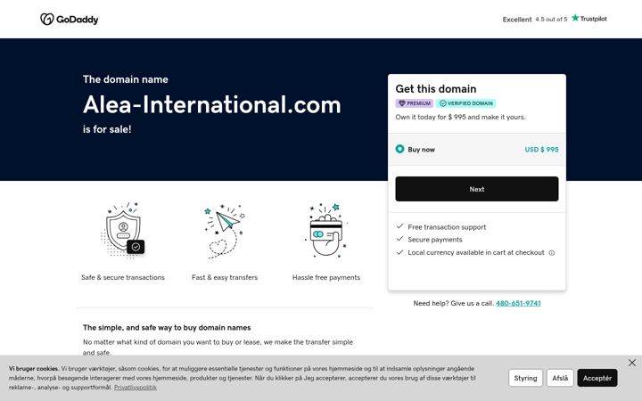 Screenshot of alea-international.com