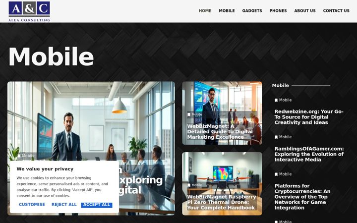 Screenshot of aleaconsultinggroup.com