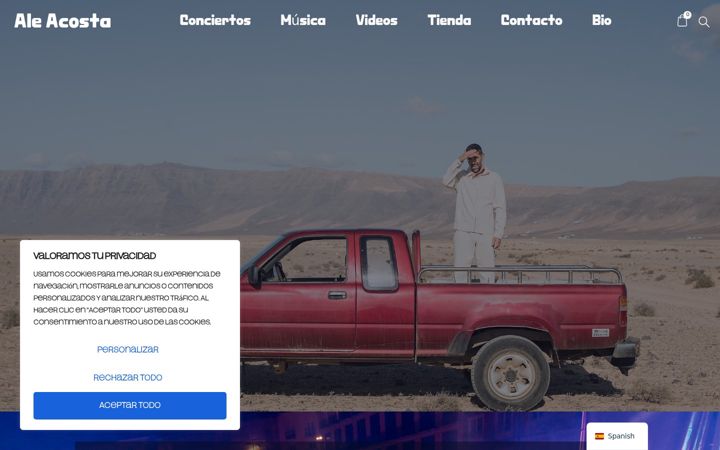 Screenshot of aleacosta.es