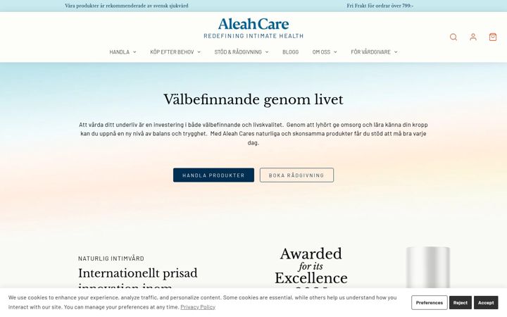 Screenshot of aleahcare.com