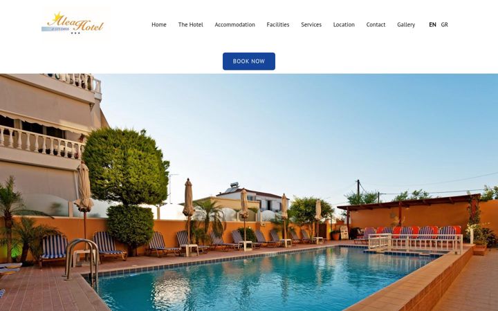 Screenshot of aleahotel.gr