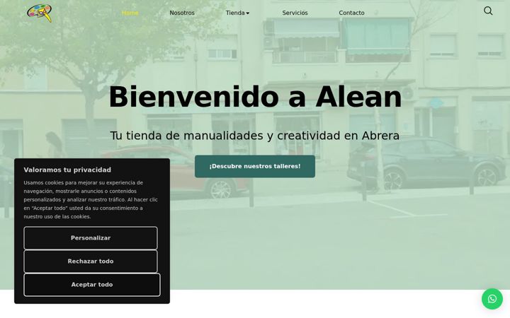 Skärmbild av aleanabrera.com