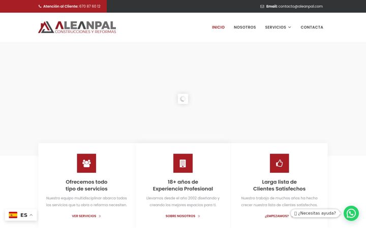 Screenshot von aleanpal.es