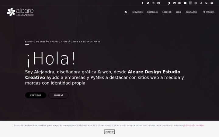 Screenshot of aleare.com.ar