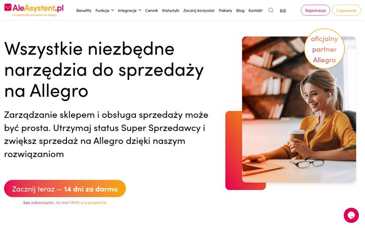 Captura de ecrã de aleasystent.pl