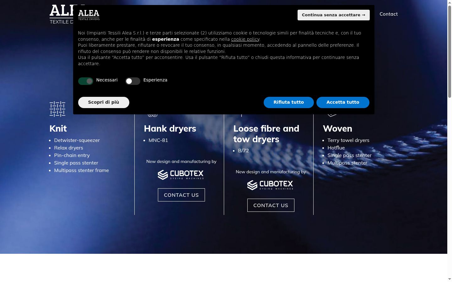Screenshot του banner συγκατάθεσης που εμφανίστηκε πριν από οποιαδήποτε αλληλεπίδραση