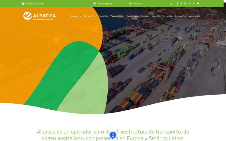 Captura de ecrã de aleatica.com