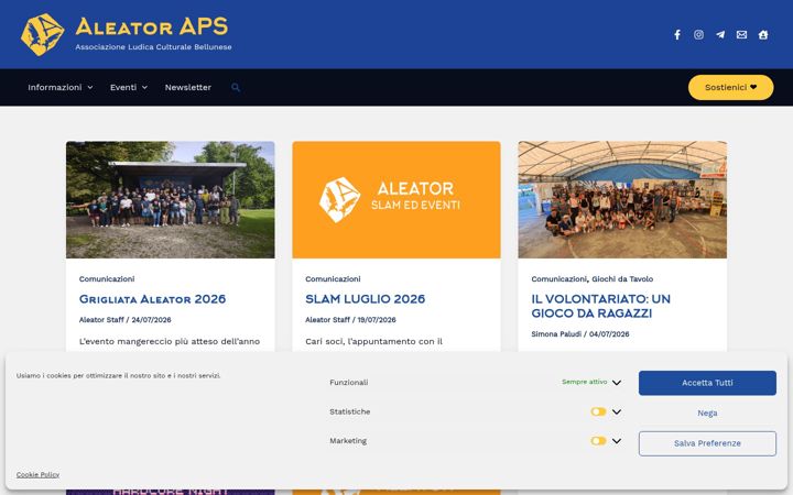 Screenshot of aleator.it