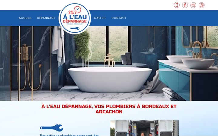 Screenshot of aleaudepannage.fr