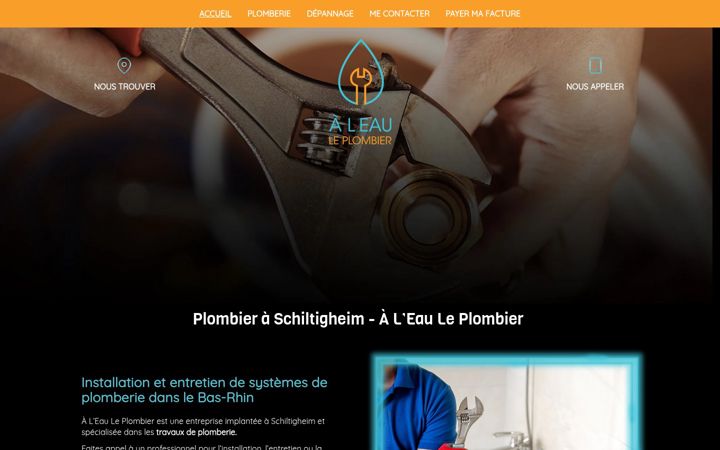 Screenshot of aleauleplombier67.fr