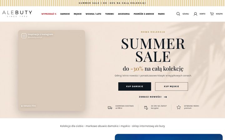 Screenshot of alebuty.com.pl