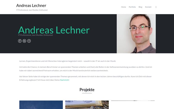 Screenshot of alechner.de