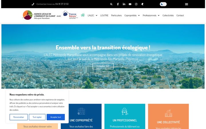 Zrzut ekranu alecmetropolemarseillaise.fr
