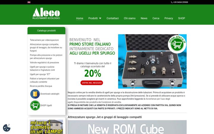 Screenshot of aleco.it